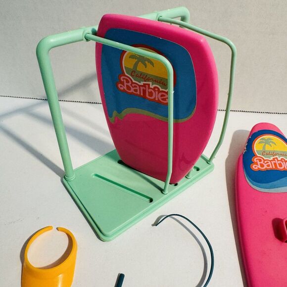 Vintage Barbie‎ Surf N Shop Accessories Surfboards Rack Snorkle Visor Lot 1 - Picture 6 of 10